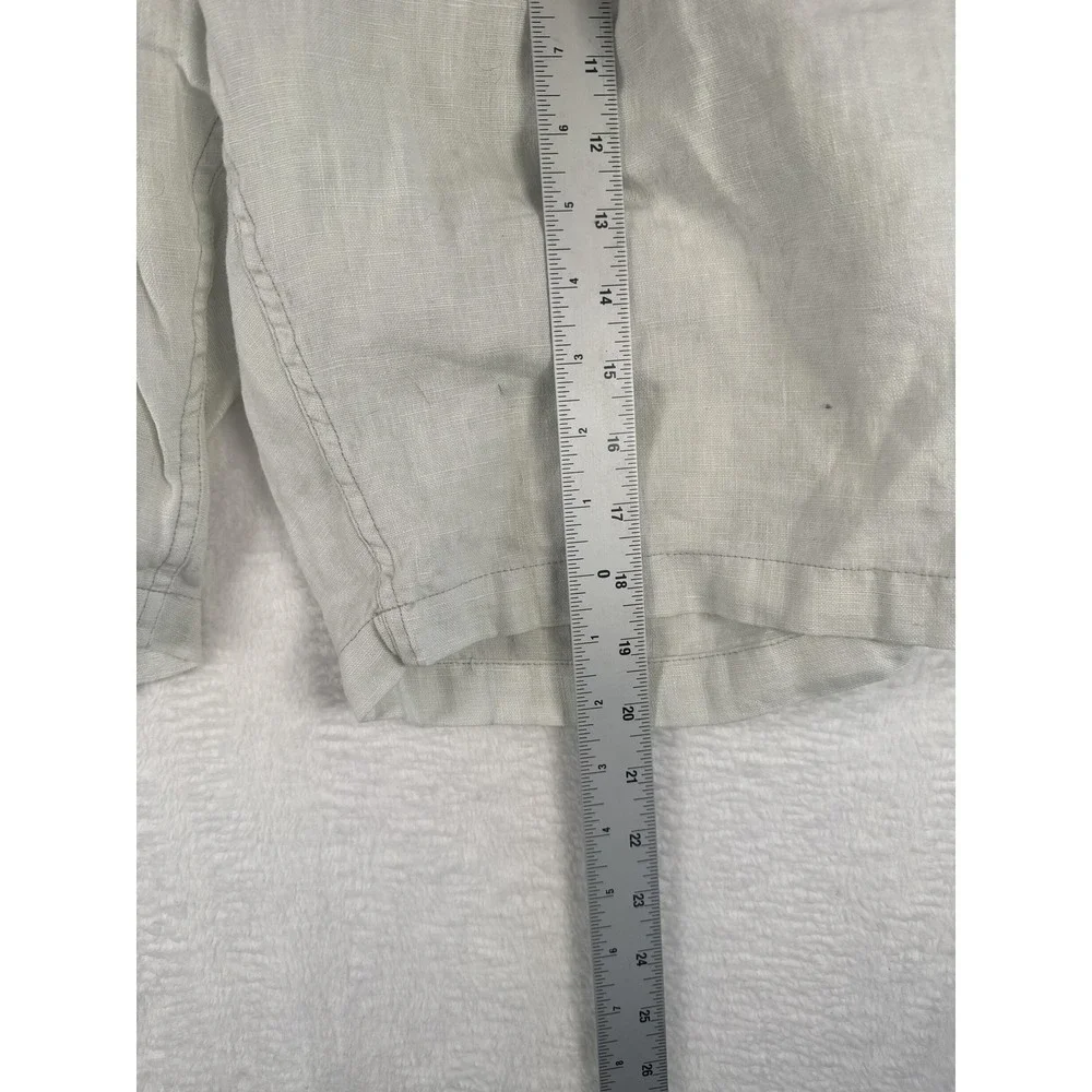 Carbon2cobalt Shorts Mens 35 White Linen Cotton Chino Lightweight Casual Summer‎